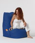 Atelier Del Sofa Diamond - Blue Saco de judas para jardin Azul Tejido poliester impermeable Comodidad y relajacion 60x90cm Max 200kg